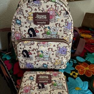 Loungefly Adventure Time Cream and Pink Wallet